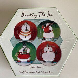 Sakura Breaking the Ice 4 Set Dessert Salad Plates